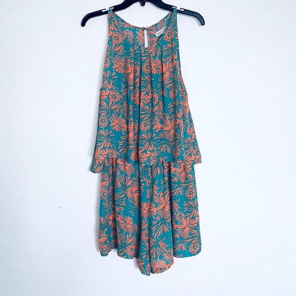New Copper Key Floral Romper - Picture 1 of 2
